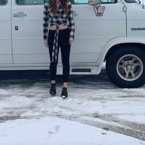 Mossimo cropped black pants